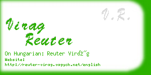 virag reuter business card